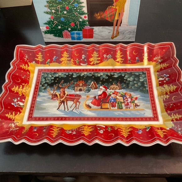 Villeroy & Boch, Toy’s Fantacy Platter. 13.75”x8.75”” Christmas Themed Scene. - Picture 6 of 7